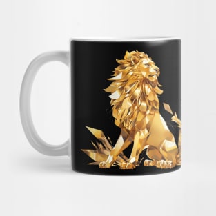 gold lion Mug